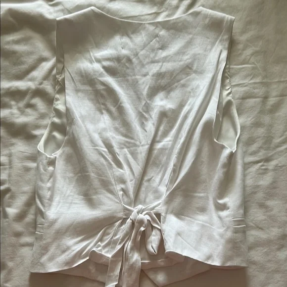 Women's White Vest Top - Picture 5 of 5